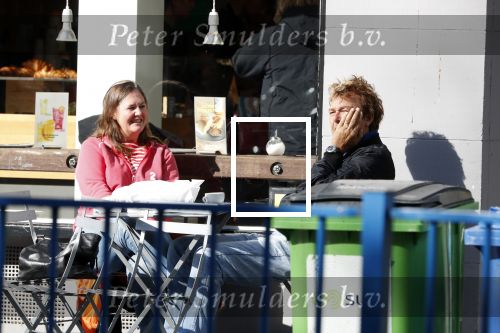 Amsterdam 15 september 2017
Derk Bolt drinkt kopje koffie met een vriendin bij de coffee company