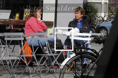 Amsterdam 15 september 2017
Derk Bolt drinkt kopje koffie met een vriendin bij de coffee company