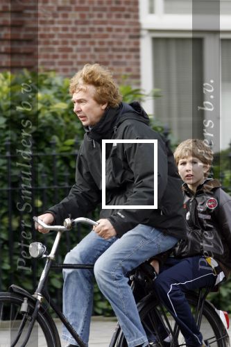 Amsterdam 17 februari 2007
Derk Bolt met zijn zoontje op de fiets.