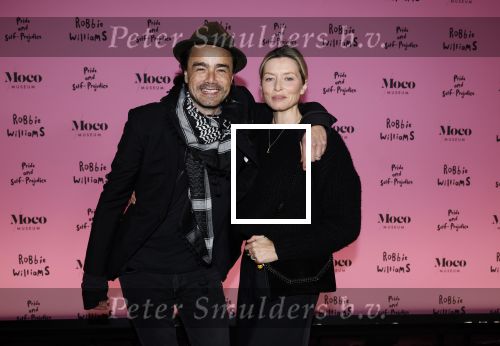Amsterdam 7 maart 2024
Opening expositie Robbie Williams in het Moco museum. Dinand Woesthoff met zijn vrouw Lucy
