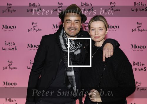 Amsterdam 7 maart 2024
Opening expositie Robbie Williams in het Moco museum. Dinand Woesthoff met zijn vrouw Lucy