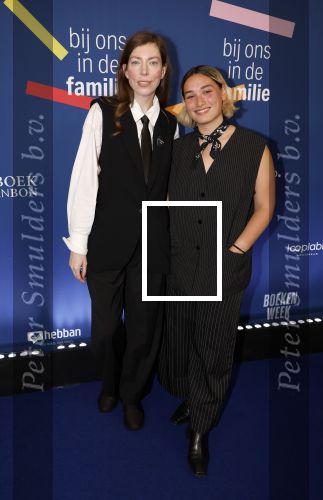 Amsterdam 15 maart 2024
Boekenbal in de stadschouwburg. Hanna Bervoets  met partner