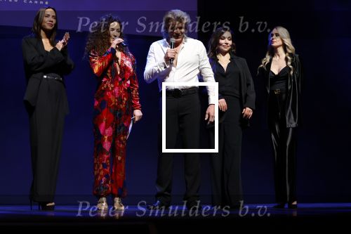 Amsterdam 14 maart 2024
Presentatie nieuwe show Hans Klok in Carre . Katja Schuurman doet presentatie. Jenily Wagenmakers (links), Zarina Potapova en Bo Yael Ufkes