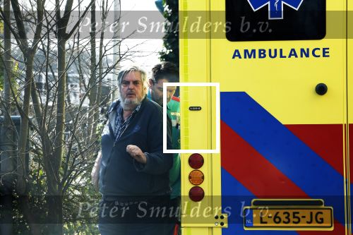 Amsterdam 7 maart 2024
Hans v d Togt wordt met de ambulance opgehaald bij zijn woonark / woonboot en daarna met loeiende sirenes naar het AMC gebracht.