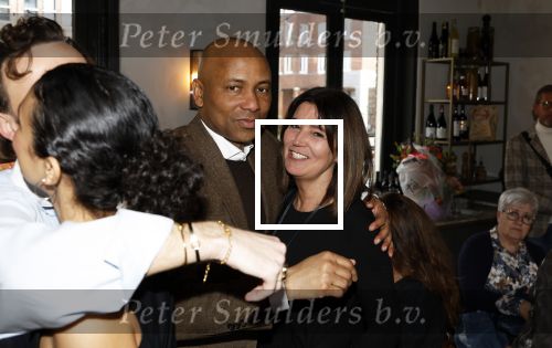 Amsterdam 19 maart 2024
Boekpresentatie Angelique Woudenberg in restaurant Breda. Humberto Tan met zijn ex Ineke en dochter Julia Tan