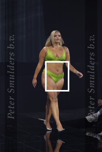 Amsterdam 5 maart 2024
Modeshow Hunkemoller in de westergasfabriek . Oa Loiza lamers loopt mee. Isadee Jansen