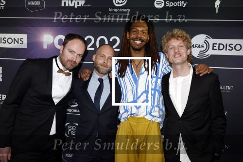 Leusden 4 maart 2024
Uitreikings edisons pop 2024 in het AFAS theater in Leusden. Jeangu Macrooy met partner
