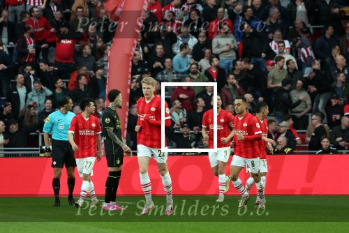 Eindhoven, 3 maart 2024 PSV-Feyenoord, eindstand 2-2 
Kompetitie Seizoen 2023-2024
Jerdy Schouten