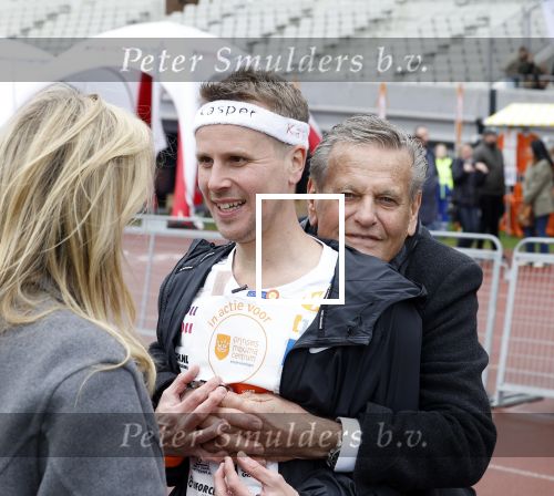 Amsterdam 16 maart 2024
Radio 538 run tbv het Prinses Maxima Centrum in het Olympisch stadion. Oa aanwezig 
Jeroen v Veen met vader Bas Smit
