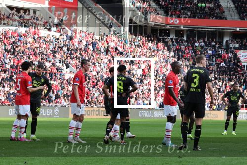 Eindhoven, 3 maart 2024 PSV-Feyenoord, eindstand 2-2 
Kompetitie Seizoen 2023-2024
Jordan Teze