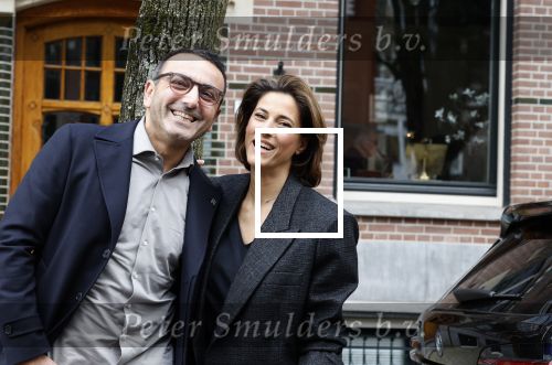 Amsterdam 23 maart 2024
Kristina Bozilovic met haar man Tamer op straat in Amsterdam zuid.
