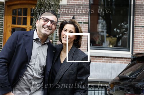 Amsterdam 23 maart 2024
Kristina Bozilovic met haar man Tamer op straat in Amsterdam zuid.
