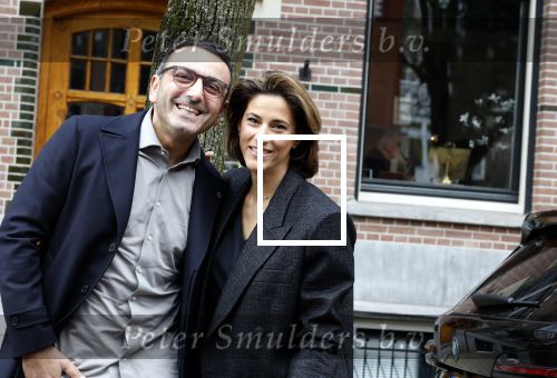 Amsterdam 23 maart 2024
Kristina Bozilovic met haar man Tamer op straat in Amsterdam zuid.