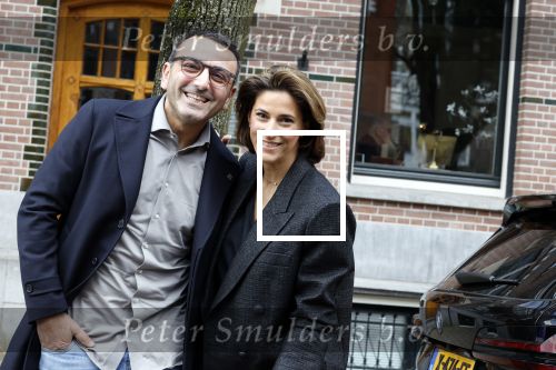 Amsterdam 23 maart 2024
Kristina Bozilovic met haar man Tamer op straat in Amsterdam zuid.