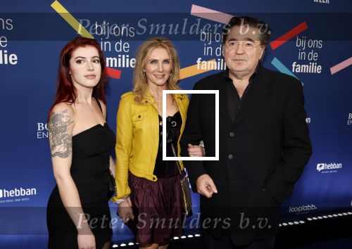 Amsterdam 15 maart 2024
Boekenbal in de stadschouwburg.  Leon de Winter met partner Jessica Durlacher en dochter