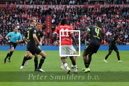 Eindhoven, 3 maart 2024 PSV-Feyenoord, eindstand 2-2 
Kompetitie Seizoen 2023-2024
Lutsharel Geertruida