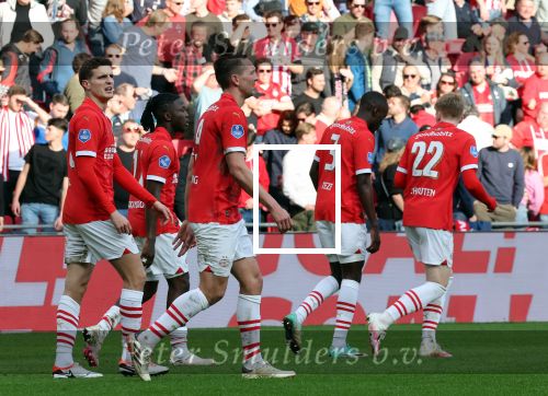 Eindhoven, 3 maart 2024 PSV-Feyenoord, eindstand 2-2 
Kompetitie Seizoen 2023-2024
Luuk de Jong en Guus Til
