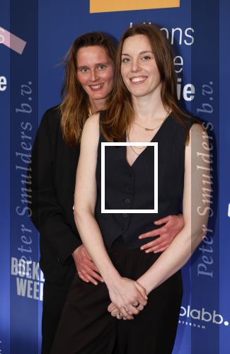 Amsterdam 15 maart 2024
Boekenbal in de stadschouwburg. Maartje Wortel en partner Femke Heemskerk