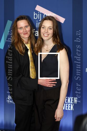 Amsterdam 15 maart 2024
Boekenbal in de stadschouwburg. Maartje Wortel en partner Femke Heemskerk