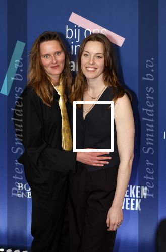 Amsterdam 15 maart 2024
Boekenbal in de stadschouwburg. Maartje Wortel en partner Femke Heemskerk
