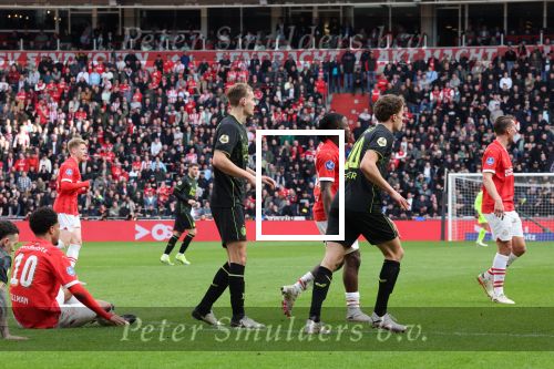 Eindhoven, 3 maart 2024 PSV-Feyenoord, eindstand 2-2 
Kompetitie Seizoen 2023-2024
Malik Tillman Thomas Beelen Mats Wieffer Quilindschy Hartman Johan Bokayoko en Luuk de Jong