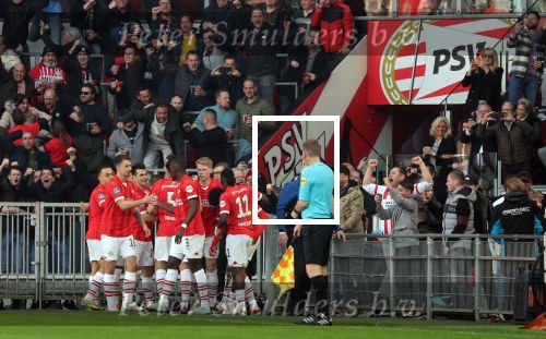 Eindhoven, 3 maart 2024 PSV-Feyenoord, eindstand 2-2 
Kompetitie Seizoen 2023-2024
Malik Tillman heeft in de 4e minuut 1-0 gescoord