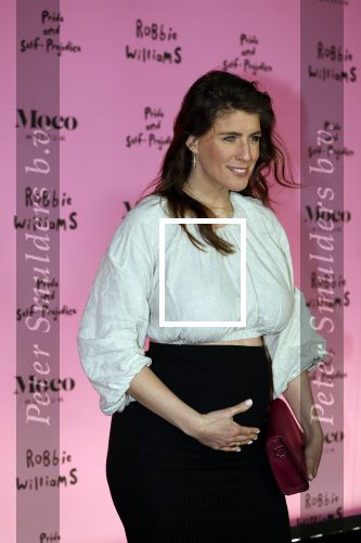 Amsterdam 7 maart 2024
Opening expositie Robbie Williams in het Moco museum. Marieke Elsinga zwanger van haar tweede kindje