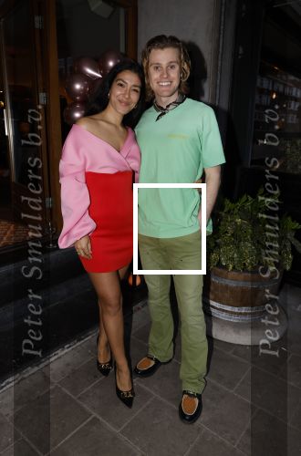 Amsterdam 22 maart 2024
Opening restaurant Poppy\'s van Moise Trustfull  Britt Scholte en Carola Kirschbaum . Moise Trustfull en Kaj v d Voort