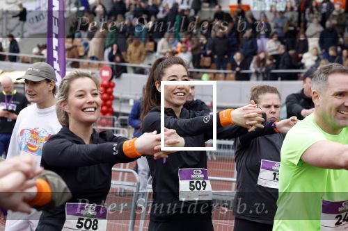 Amsterdam 16 maart 2024
Radio 538 run tbv het Prinses Maxima Centrum in het Olympisch stadion. Oa aanwezig 
Naomi v As en Marielle Smit