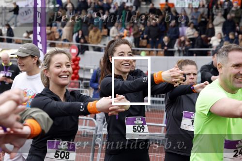 Amsterdam 16 maart 2024
Radio 538 run tbv het Prinses Maxima Centrum in het Olympisch stadion. Oa aanwezig 
Naomi v As en Marielle Smit