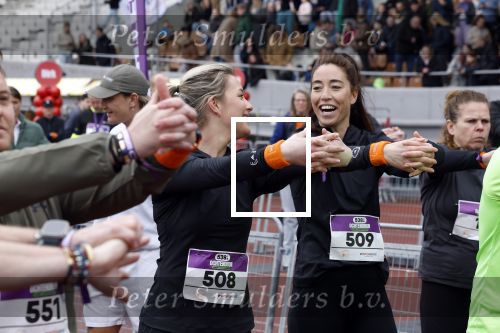 Amsterdam 16 maart 2024
Radio 538 run tbv het Prinses Maxima Centrum in het Olympisch stadion. Oa aanwezig 
Naomi v As en Marielle Smit
