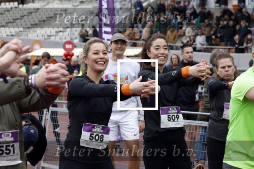 Amsterdam 16 maart 2024
Radio 538 run tbv het Prinses Maxima Centrum in het Olympisch stadion. Oa aanwezig 
Naomi v As en Marielle Smit