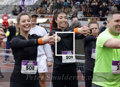 Amsterdam 16 maart 2024
Radio 538 run tbv het Prinses Maxima Centrum in het Olympisch stadion. Oa aanwezig 
Naomi v As en Marielle Smit