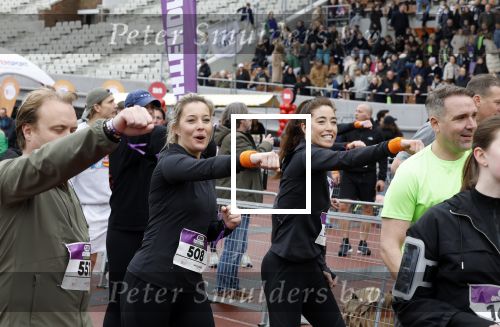 Amsterdam 16 maart 2024
Radio 538 run tbv het Prinses Maxima Centrum in het Olympisch stadion. Oa aanwezig 
Naomi v As en Marielle Smit