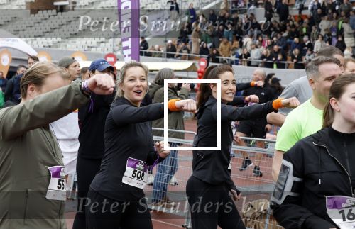Amsterdam 16 maart 2024
Radio 538 run tbv het Prinses Maxima Centrum in het Olympisch stadion. Oa aanwezig 
Naomi v As en Marielle Smit