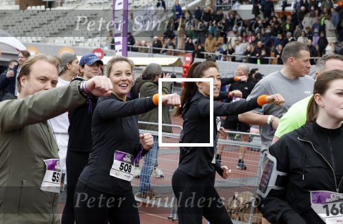 Amsterdam 16 maart 2024
Radio 538 run tbv het Prinses Maxima Centrum in het Olympisch stadion. Oa aanwezig 
Naomi v As en Marielle Smit