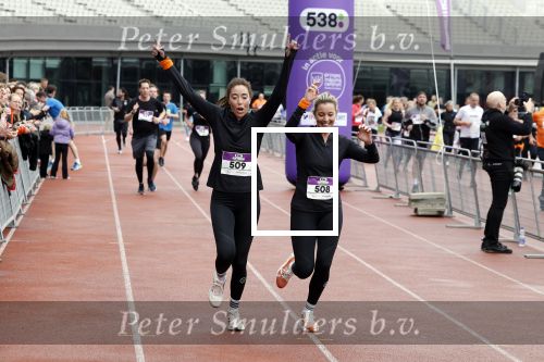 Amsterdam 16 maart 2024
Radio 538 run tbv het Prinses Maxima Centrum in het Olympisch stadion. Oa aanwezig 
Naomi v As en Marielle Smit