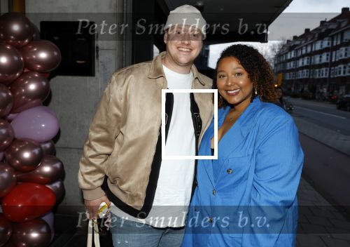 Amsterdam 22 maart 2024
Opening restaurant Poppy\'s van Moise Trustfull  Britt Scholte en Carola Kirschbaum . Noel v Kleef met vriend