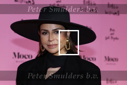 Amsterdam 7 maart 2024
Opening expositie Robbie Williams in het Moco museum. Olcay Gulsen kwam met haar zus Dolshe