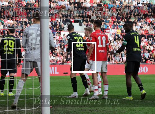 Eindhoven, 3 maart 2024 PSV-Feyenoord, eindstand 2-2 
Kompetitie Seizoen 2023-2024
Olivier Boscagli