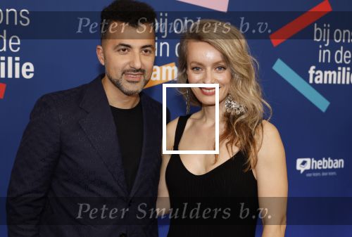 Amsterdam 15 maart 2024
Boekenbal in de stadschouwburg. Ozcan Akyol  en partner Anna van den Breemer (Eus)