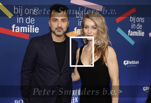 Amsterdam 15 maart 2024
Boekenbal in de stadschouwburg. Ozcan Akyol  en partner Anna van den Breemer (Eus)