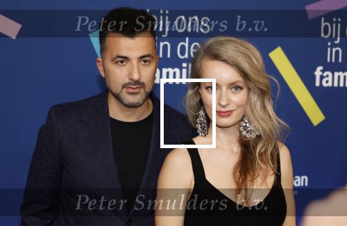 Amsterdam 15 maart 2024
Boekenbal in de stadschouwburg. Ozcan Akyol  en partner Anna van den Breemer (Eus)