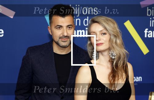 Amsterdam 15 maart 2024
Boekenbal in de stadschouwburg. Ozcan Akyol  en partner Anna van den Breemer (Eus)