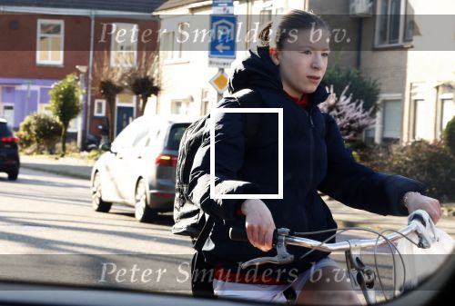 Enschede 2 maart 2024
Pieter Omtzigt vertrekt op de fiets vanaf zijn huis naar voetbalclub Emos. dochter Pieter Omtzigt
