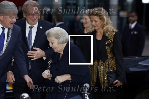 Den Haag 13 maart 2024
Uitreiking Prins Friso prijs op universiteit van Den Haag . Aanwezig burgemeester Jan v Zanen Prinses Beatrix Prinses Mabel en haar moeder.