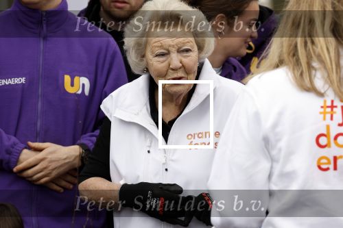 Utrecht 15 maart 2024
 Prinses Beatrix doet vrijwilligerswerk in een stadsboerderij tijdens de twintigste editie van NLdoet, de grootste vrijwilligersactie van Nederland