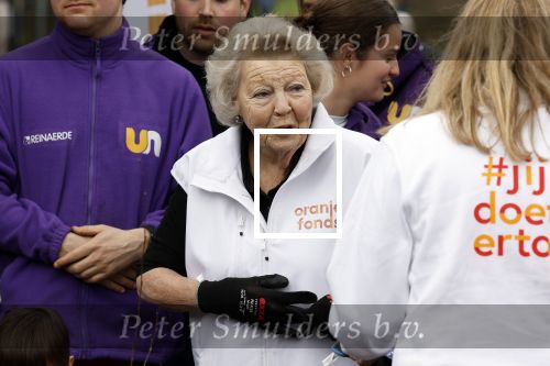 Utrecht 15 maart 2024
 Prinses Beatrix doet vrijwilligerswerk in een stadsboerderij tijdens de twintigste editie van NLdoet, de grootste vrijwilligersactie van Nederland