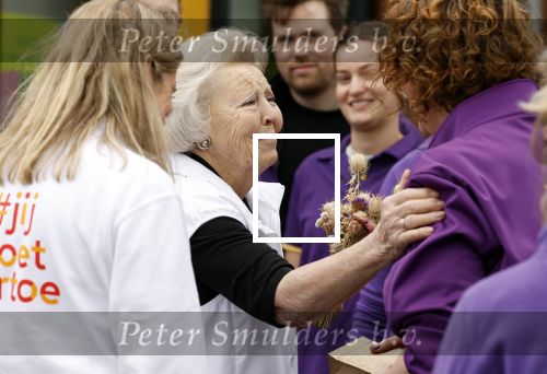 Utrecht 15 maart 2024
 Prinses Beatrix doet vrijwilligerswerk in een stadsboerderij tijdens de twintigste editie van NLdoet, de grootste vrijwilligersactie van Nederland