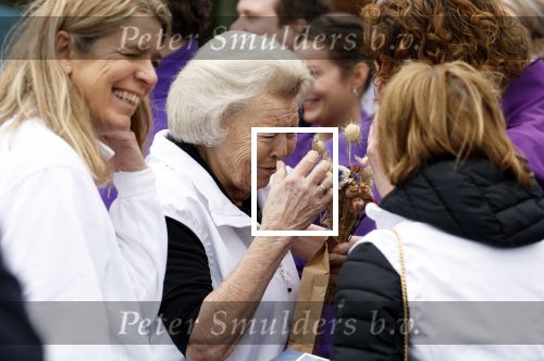 Utrecht 15 maart 2024
 Prinses Beatrix doet vrijwilligerswerk in een stadsboerderij tijdens de twintigste editie van NLdoet, de grootste vrijwilligersactie van Nederland